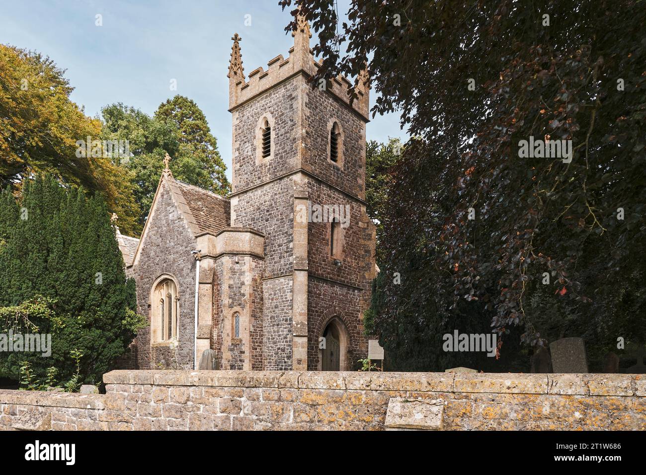 St Aderlines, nel villaggio di Little Sodbury. Foto Stock