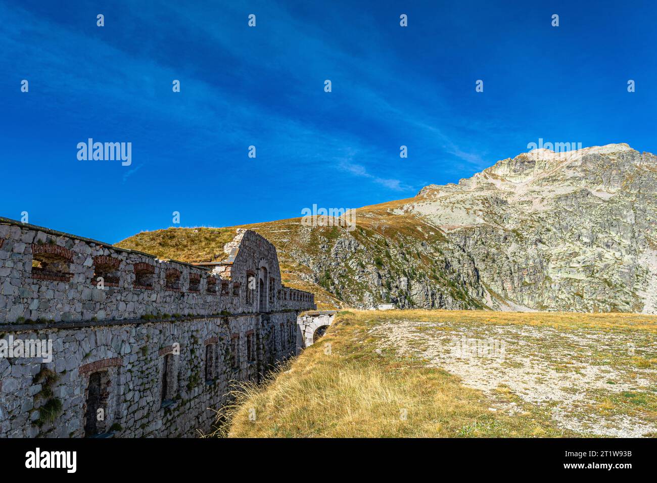 Da Limone Piemonte ai laghi di Peyrefiqye attraverso la strada del sale Foto Stock