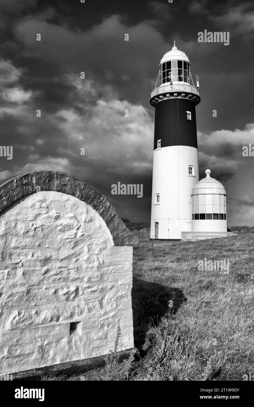 East Lighthouse, Rathlin Island, County Antrim, Irlanda del Nord, Regno Unito Foto Stock