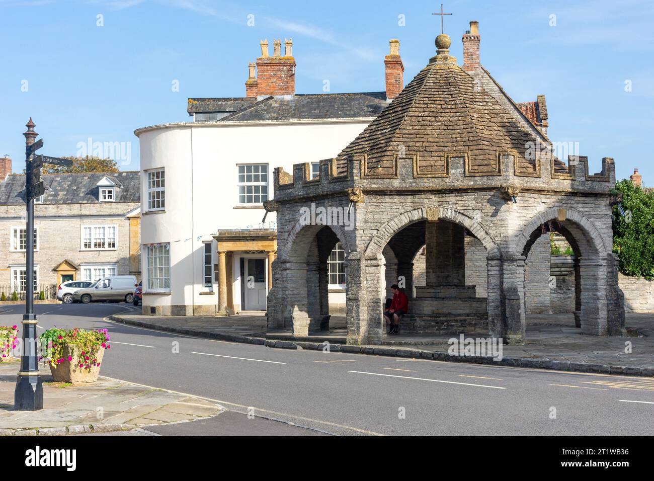 Butter Cross, Market Square, Somerton, Somerset, Inghilterra, Regno Unito Foto Stock