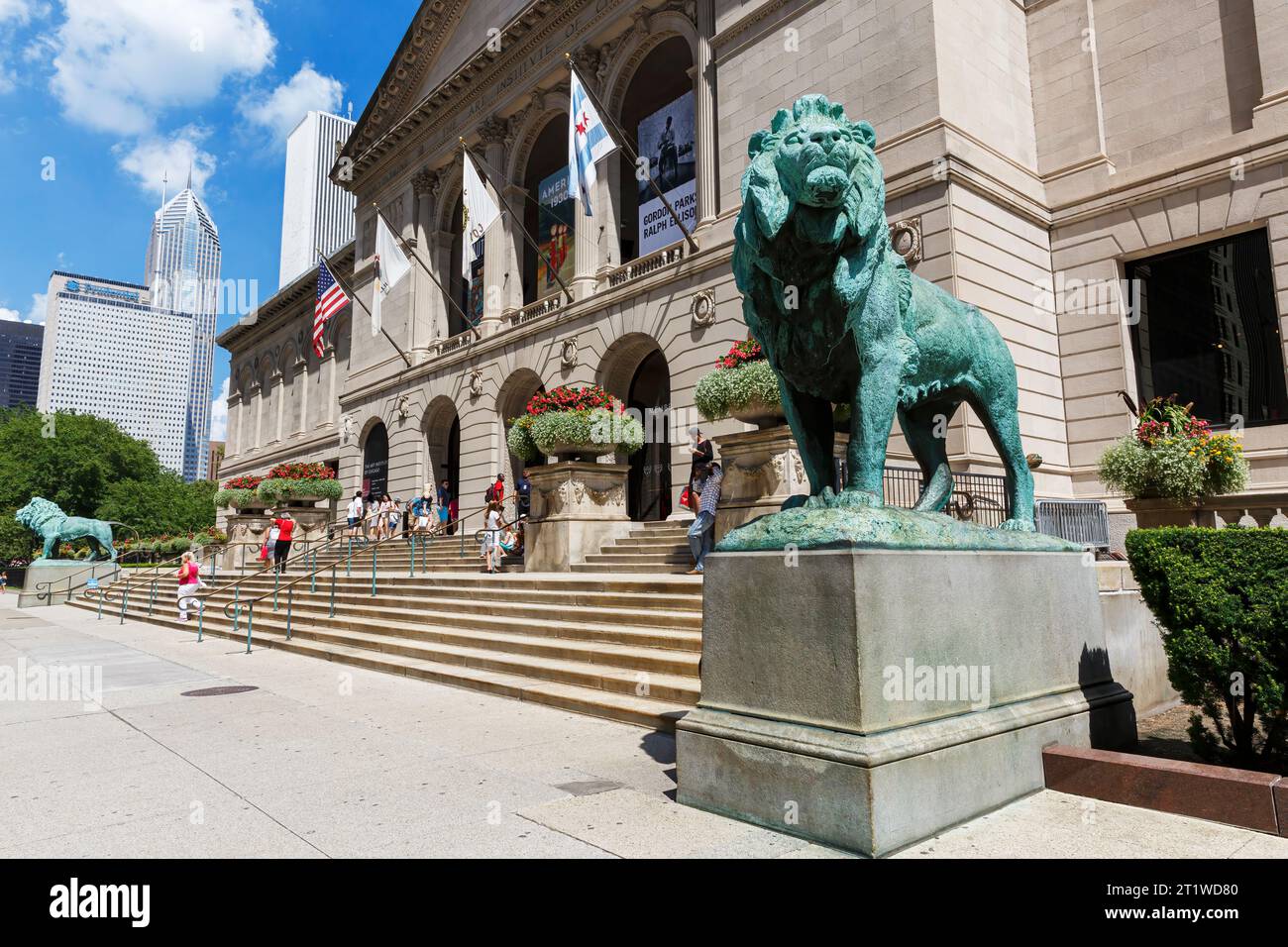 Art Institute of Chicago, Chicago, Illinois, USA Foto Stock