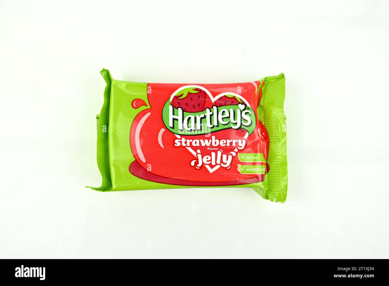 I cubetti di gelatina alle fragole di Hartley Foto Stock