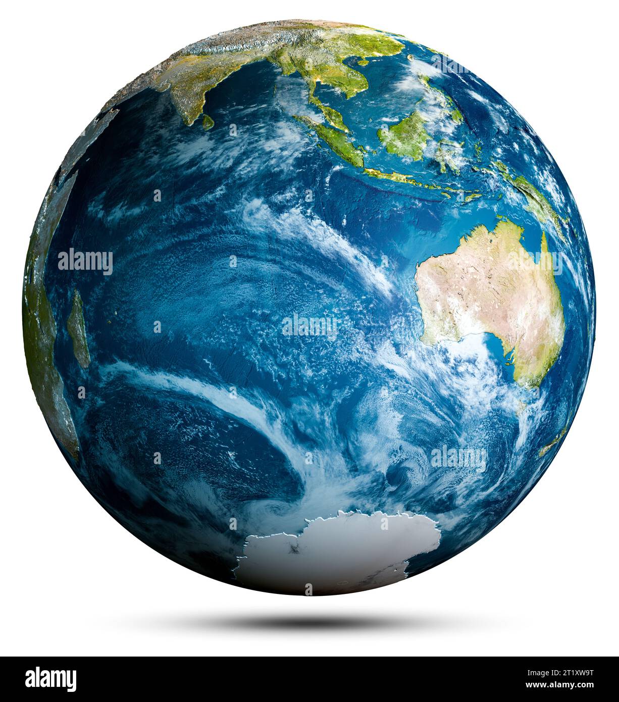 Mappa mondiale del globo terrestre. Elementi di questa immagine forniti dalla NASA. rendering 3d Foto Stock