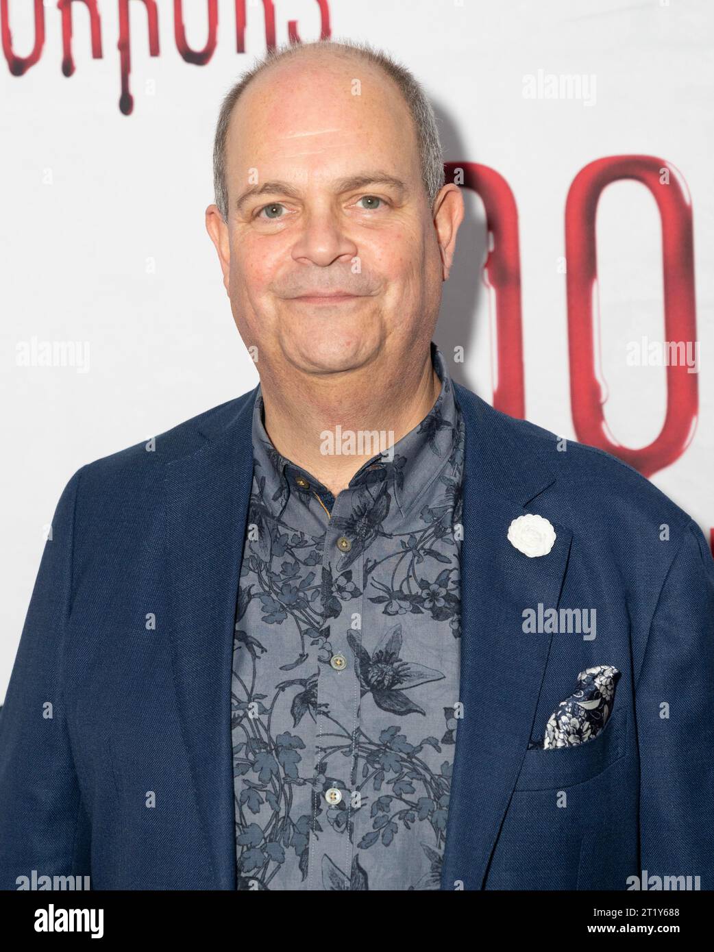 New York, New York, USA. 15 ottobre 2023. Brad Oscar partecipa alla celebrazione della 100a esibizione di Little Shop of Horrors al Bryant Park Grill di New York il 15 ottobre 2023 (Credit Image: © Lev Radin/ZUMA Press Wire) SOLO PER USO EDITORIALE! Non per USO commerciale! Crediti: ZUMA Press, Inc./Alamy Live News Foto Stock