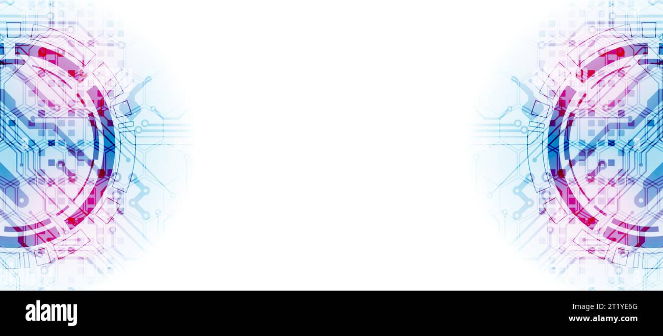 Background tecnologico astratto. Concetto di comunicazione, futuristico background artistico dell'innovazione digitale. Illustrazione vettoriale Illustrazione Vettoriale