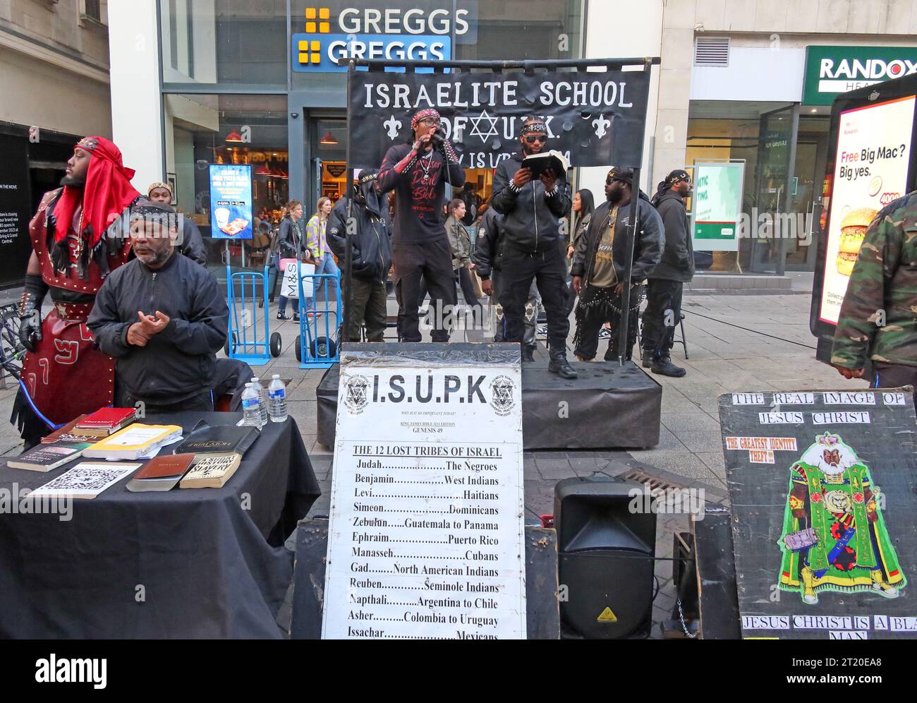 The ISUPK - Israelite School of Universal Practical Knowledge, sabato a High St, Birmingham , West Midlands, Inghilterra, Regno Unito, B4 7SS Foto Stock