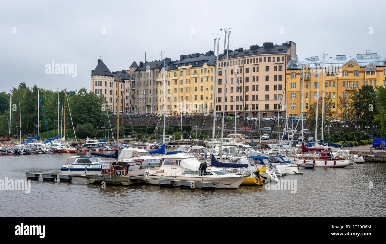 Vista porto di Helsinki Foto Stock