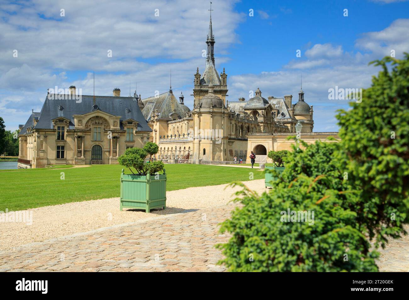 Chateau de Chantilly, castello registrato come National Historic Landmark (monumento storico francese) Foto Stock