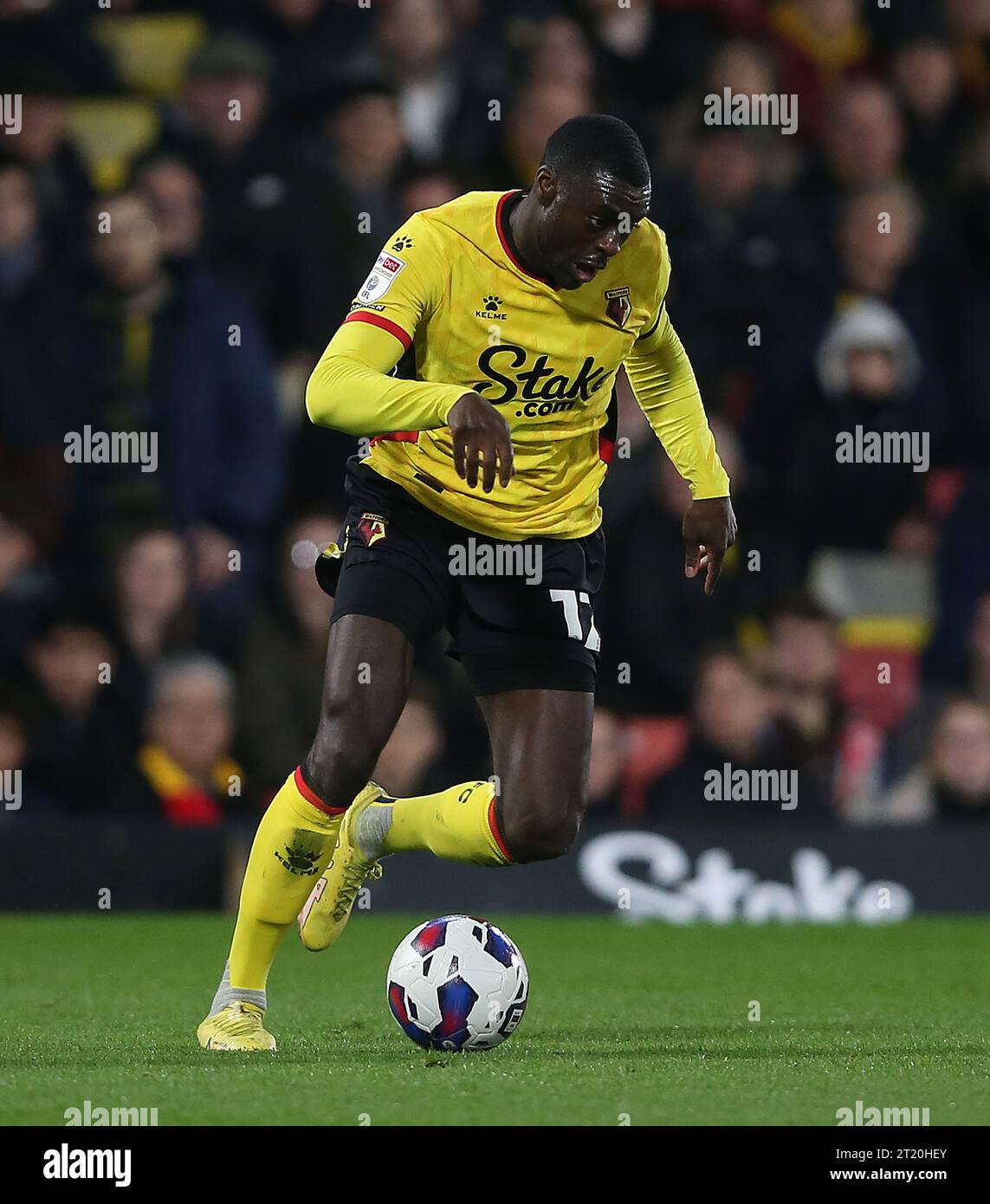 Ken Sema di Watford. - Watford contro West Bromwich Albion, Sky Bet Championship, Vicarage Road Stadium, Londra, Regno Unito - 20 febbraio 2023. Solo per uso editoriale - si applicano le restrizioni DataCo Foto Stock