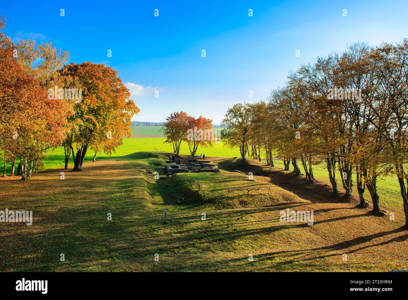 Orrouy (Francia settentrionale): Rovine gallo-romane a Champlieu, registrate come National Historic Landmark (monumento storico francese) Foto Stock