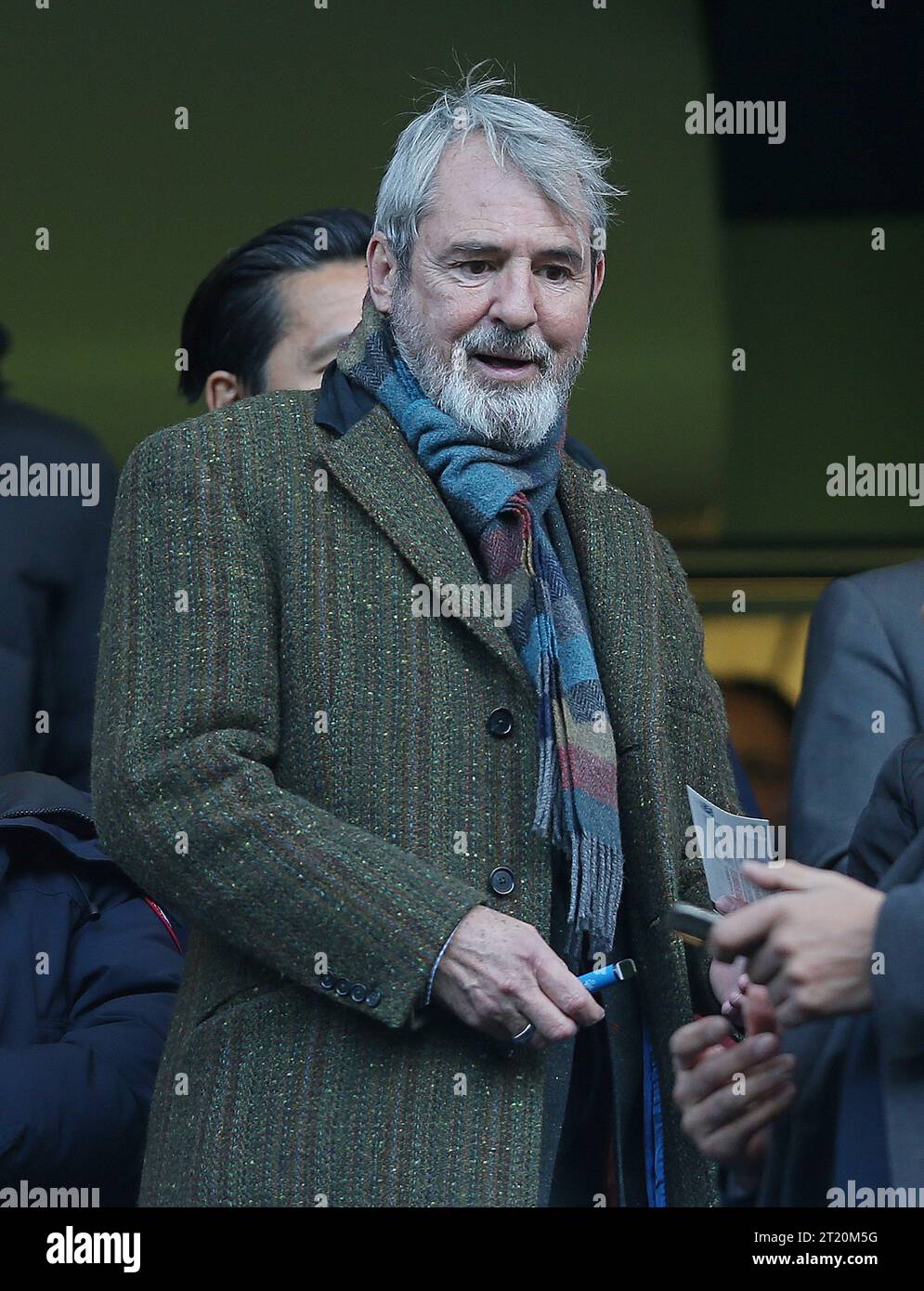 L'attore Neil Morrissey, un fan del Crystal Palace, guarda dagli spalti. - Chelsea contro Crystal Palace, Premier League, Stamford Bridge, Londra, Regno Unito - 15 gennaio 2023 solo per uso editoriale - si applicano le restrizioni DataCo Foto Stock