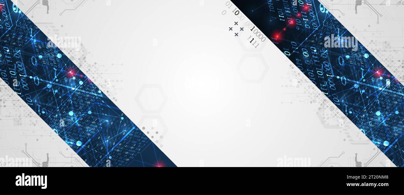 Background tecnologico astratto. Concetto di comunicazione, contesto futuristico dell'innovazione digitale. Illustrazione vettoriale Illustrazione Vettoriale