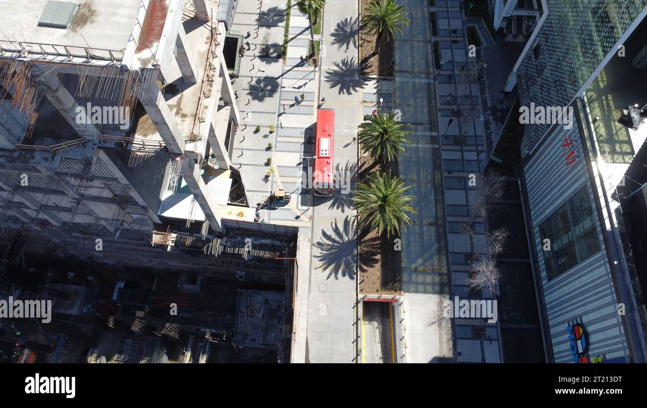 Antenne del Mall Parque Arauco a Las Condes, Santiago, Cile Foto Stock