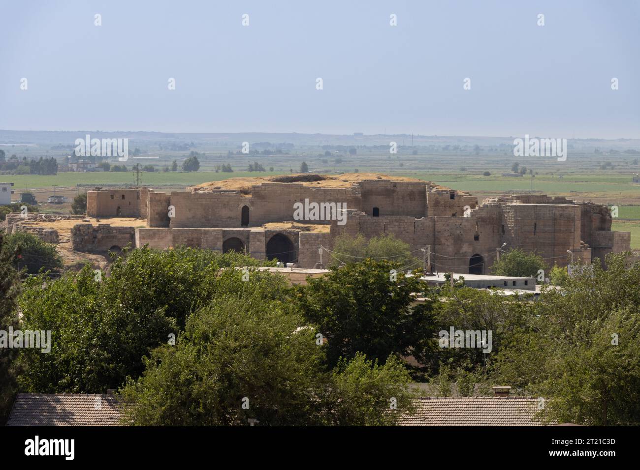 Castello di Harran. Si pensa che sia stato costruito durante il dominio bizantino (IV-VII secolo), situato nel distretto di Harran, a sud di Sanliurfa Foto Stock
