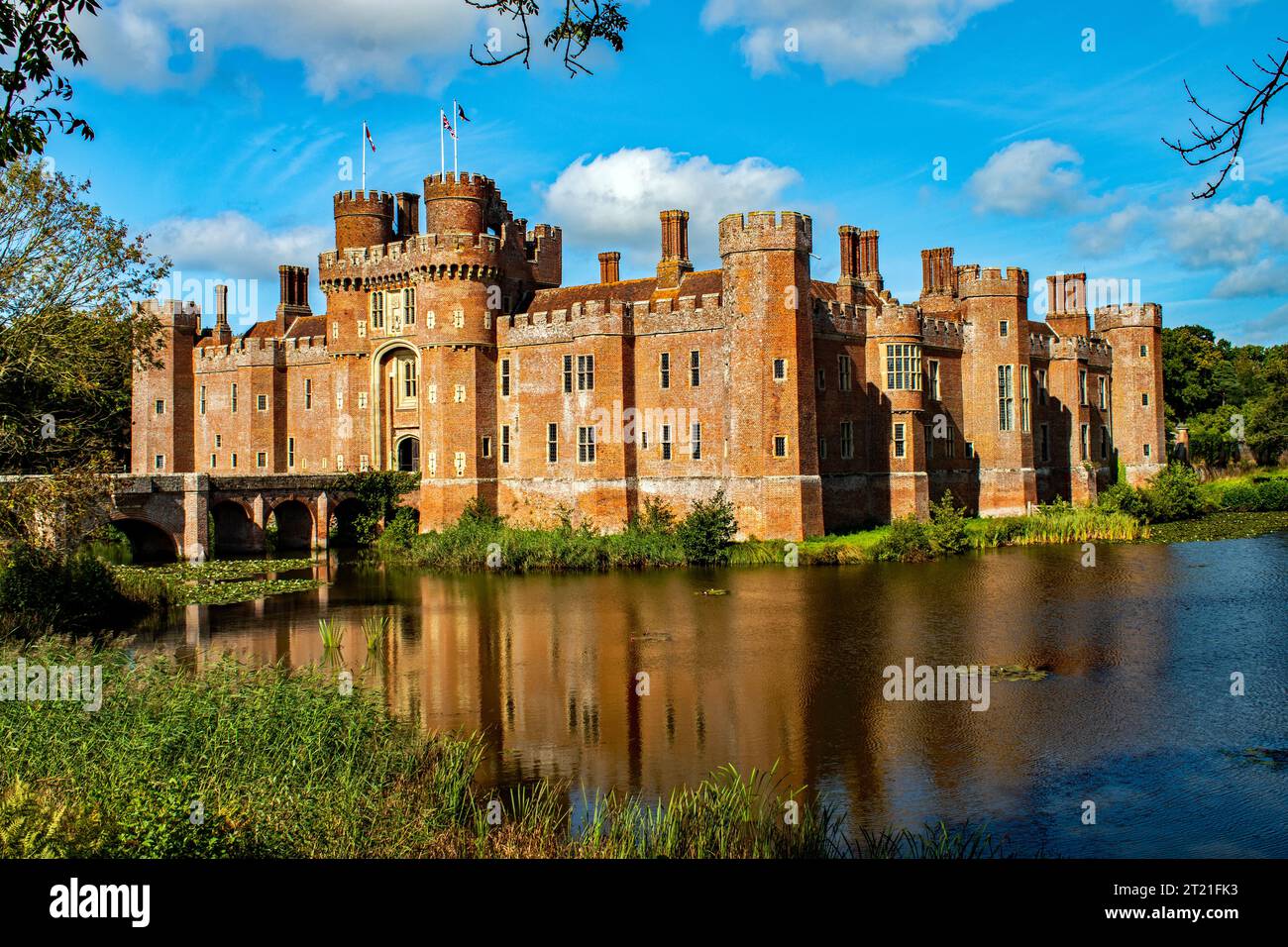 Il Castello di Herstmonceux, East Sussex Foto Stock