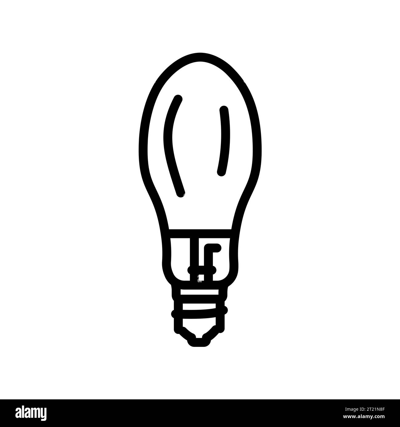 Icona della linea nera della lampada a scarica. Pittogramma per pagina web, app mobile, promo. Illustrazione Vettoriale Icona della linea nera della lampada a scarica. Pittogramma per pagina web, app mobile, promo. Illustrazione Vettoriale