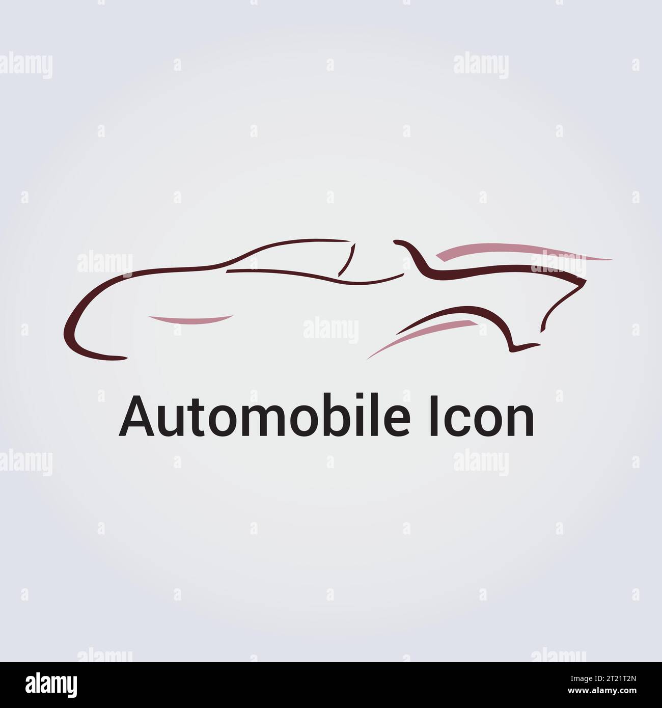 Auto icona veicolo Illustrazione disegno vettore - silhouette dinamica - isolato - Design moderno Illustrazione Vettoriale