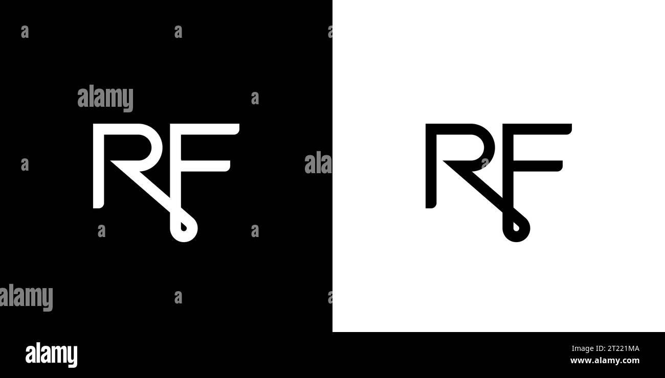 Logo RF, monogramma RF, logo RF iniziale, logo RF lettera, icona, vettore Illustrazione Vettoriale