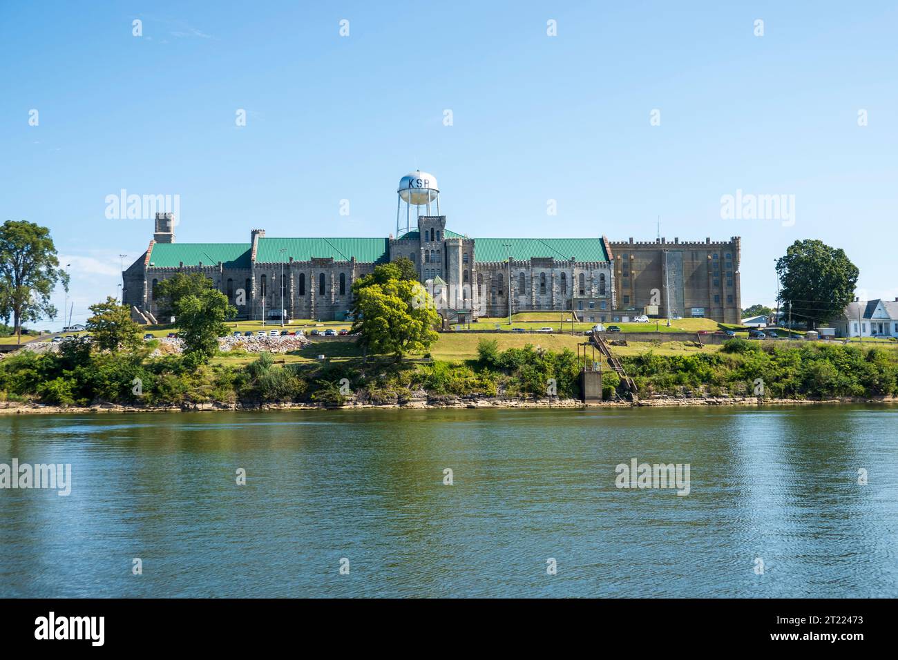 Penitenziario di stato del Kentucky, Eddyville, Kentucky. Conosciuto anche come il Castello sul Cumberland, è una prigione di massima sicurezza e supermax. Foto Stock