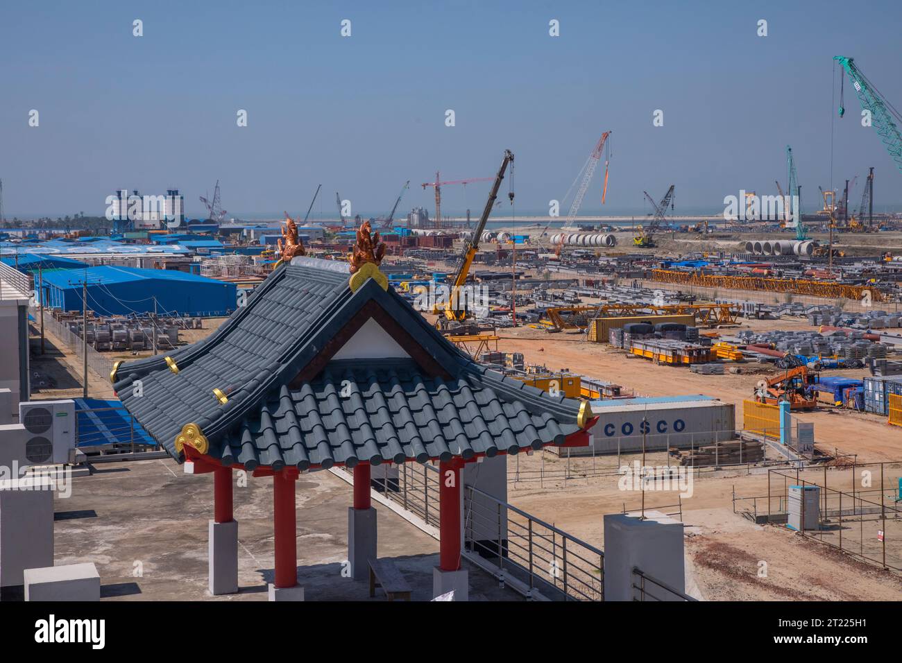 La centrale elettrica di Matarbari è una centrale elettrica a carbone da 1.200 megawatt (2x600) in costruzione a Maheshkhali Upazila del distretto di Cox Bazar in so Foto Stock