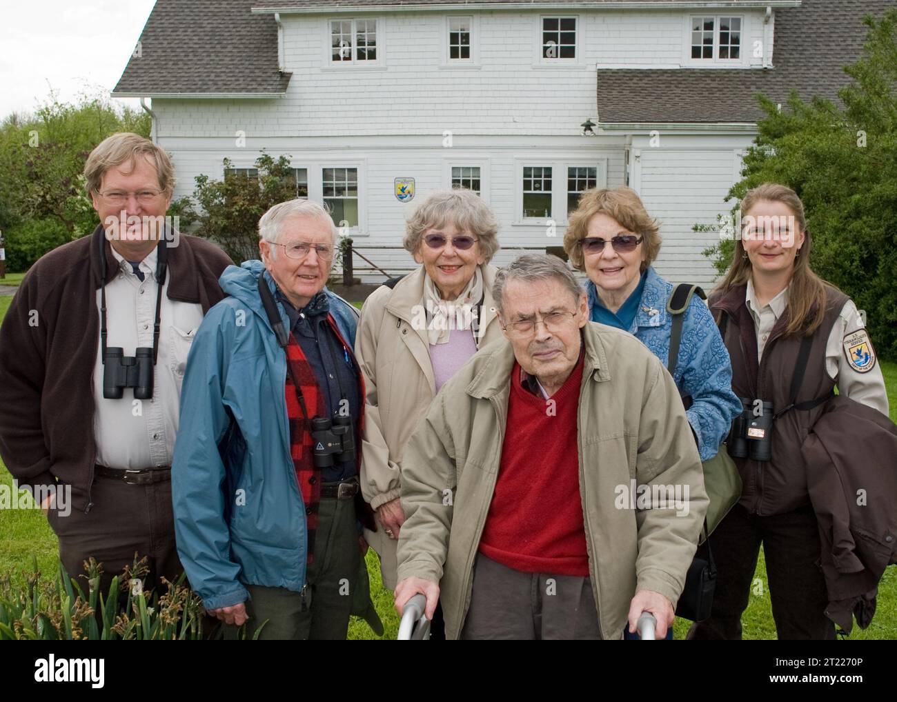 Dave Marshall, un dipendente in pensione del Fish and Wildlife Service, fondò la William L. Finley National Wildlife Refuge in Oregon, contribuendo alla conservazione della fauna selvatica nella regione. Foto Stock