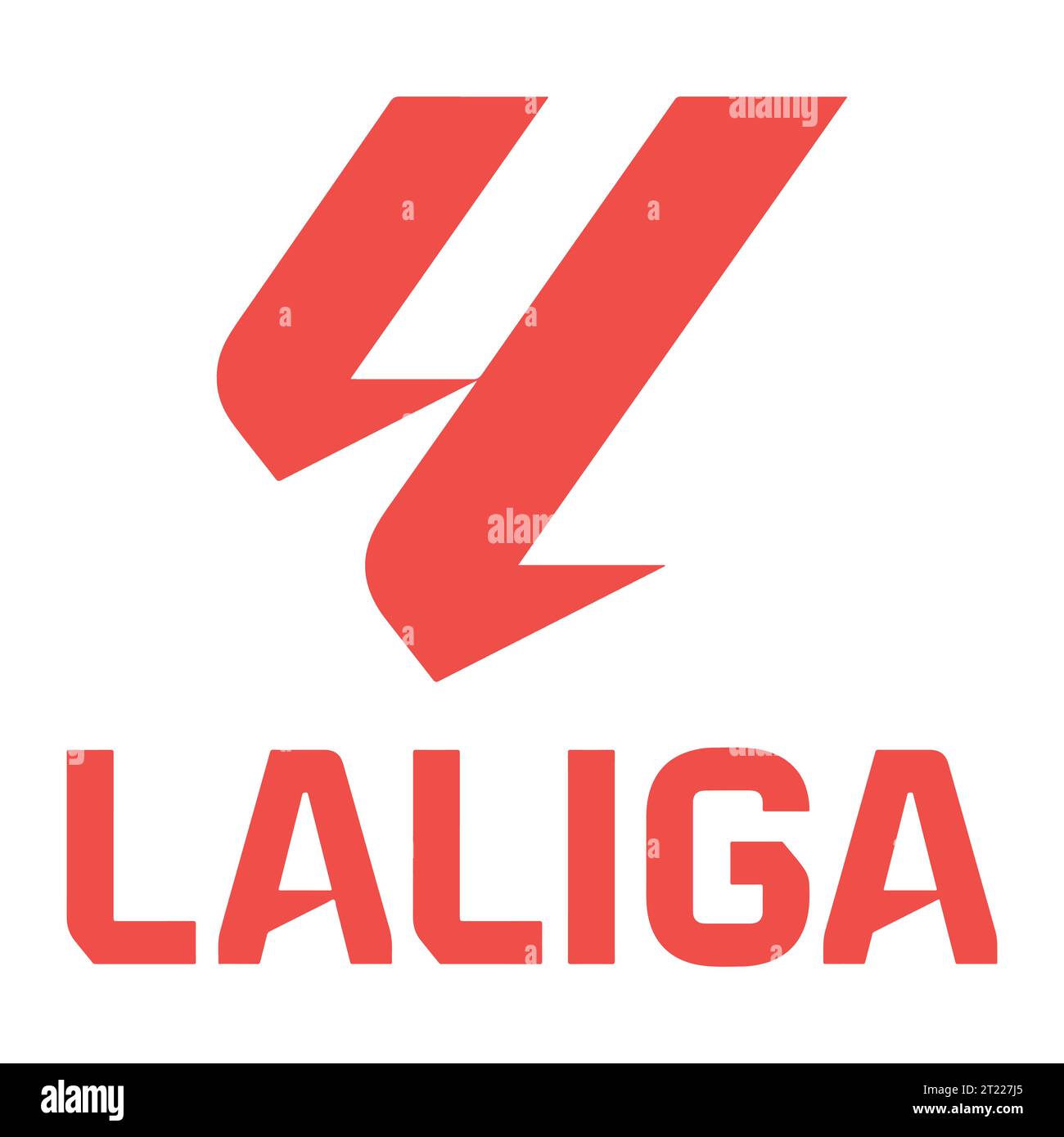 LaLiga nuovo logo colorato sistema di campionato di calcio professionistico spagnolo, illustrazione vettoriale immagine astratta Illustrazione Vettoriale