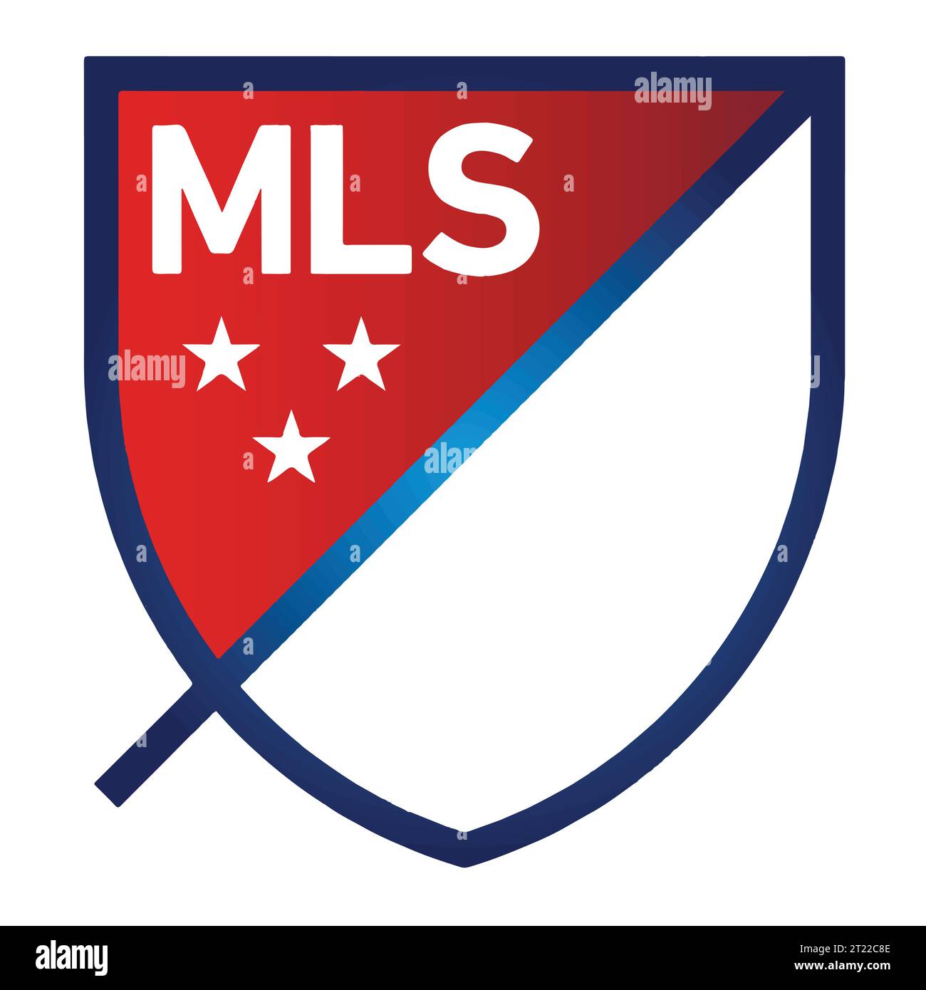 MLS Soccer League Logo colorato sistema di campionato di calcio professionale USA, illustrazione vettoriale immagine astratta Illustrazione Vettoriale