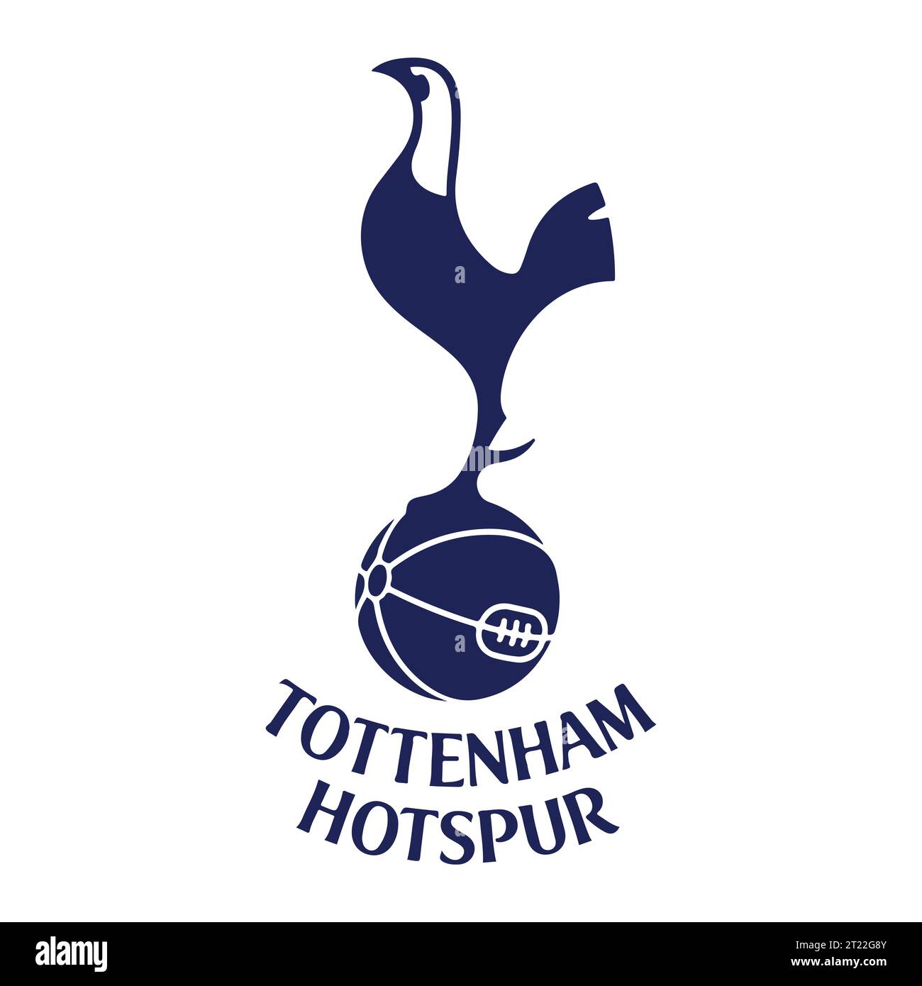 Tottenham Hotspur FC Logo colorato sistema di campionato di calcio professionistico inglese, illustrazione vettoriale immagine astratta Illustrazione Vettoriale