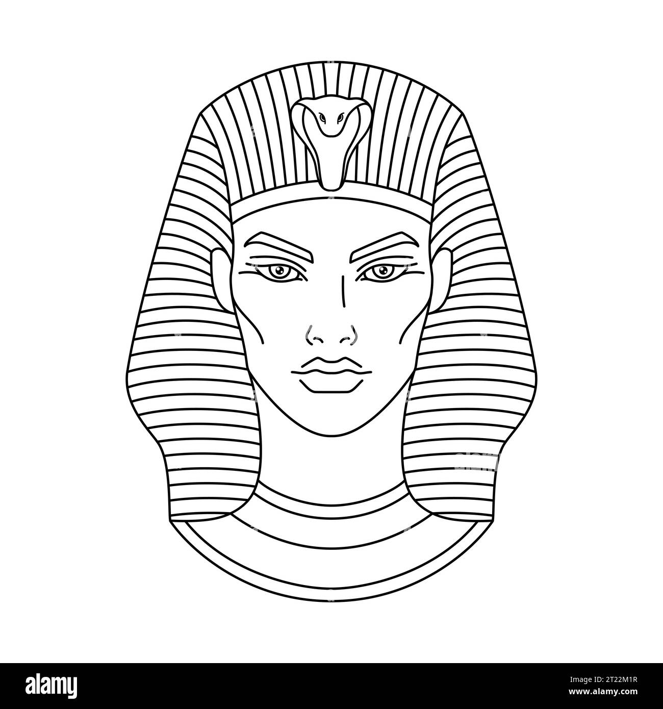 Tutankhamen faraone dell'antico Egitto Illustrazione Vettoriale