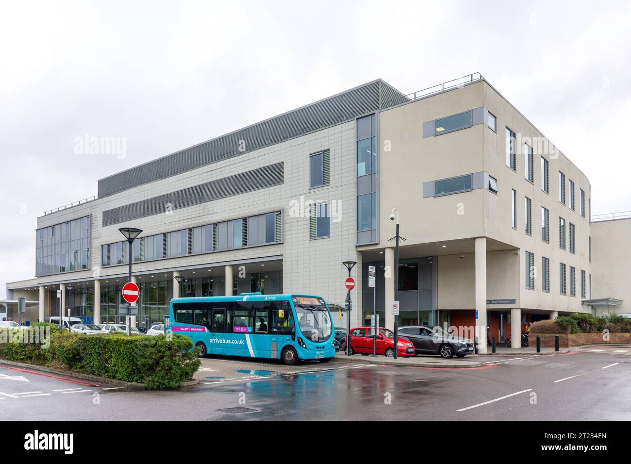 Tunbridge Wells Hospital a Pembury, Tonbridge Road, Pembury, Kent, Inghilterra, Regno Unito Foto Stock