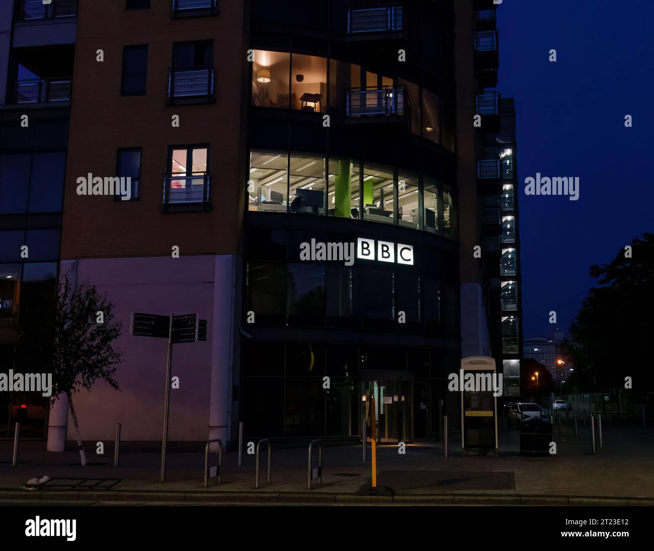 BBC Look North Offices, Hull, East Yorkshire, Regno Unito. Radio locale della BBC. Foto Stock