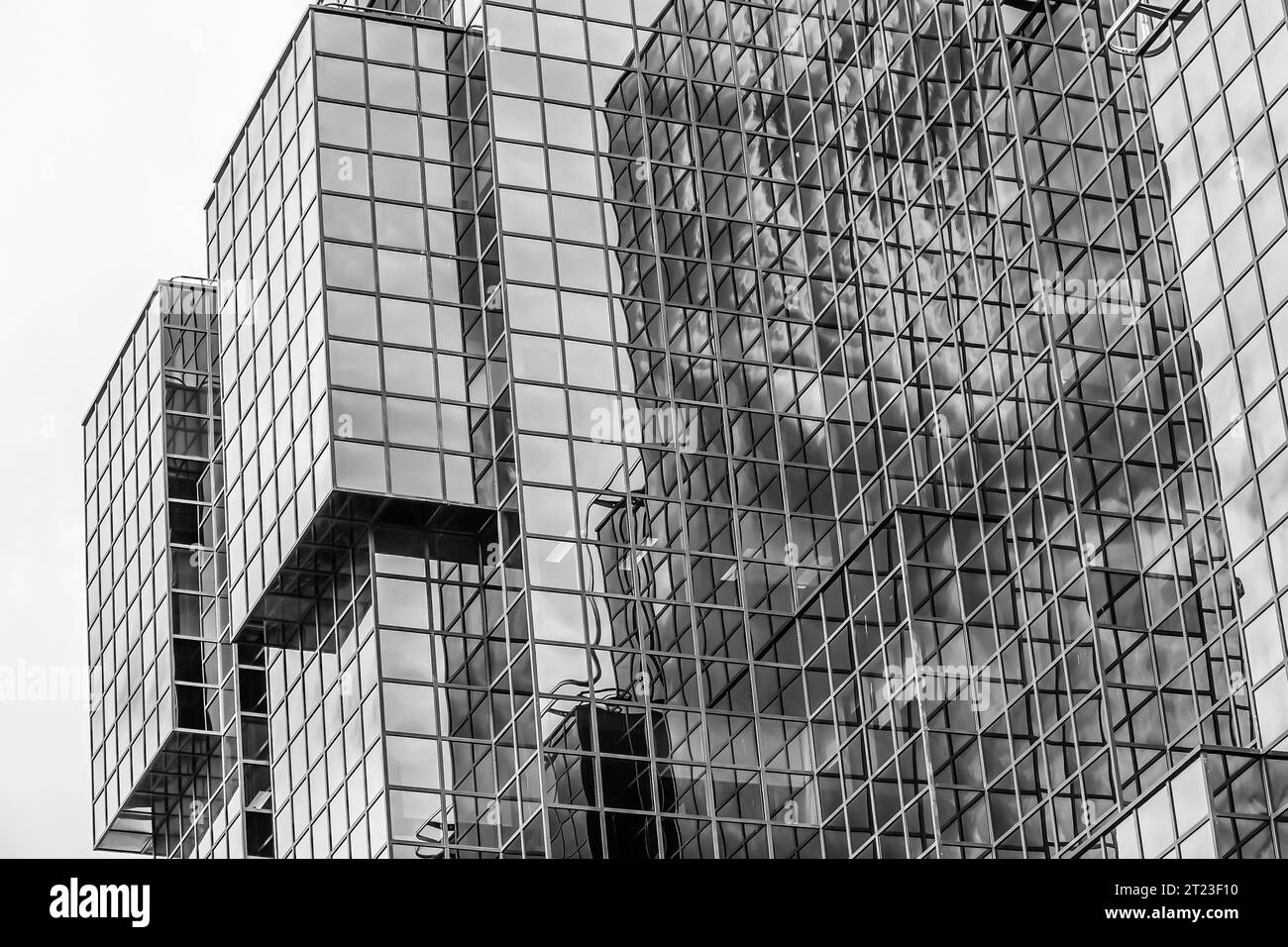 Riflesso di un edificio moderno a Londra Foto Stock