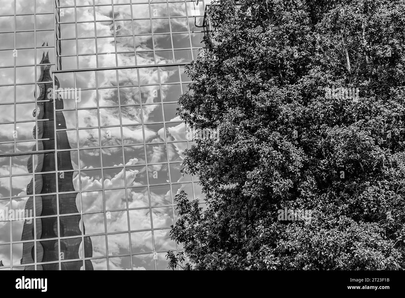 Riflesso di un edificio moderno a Londra Foto Stock