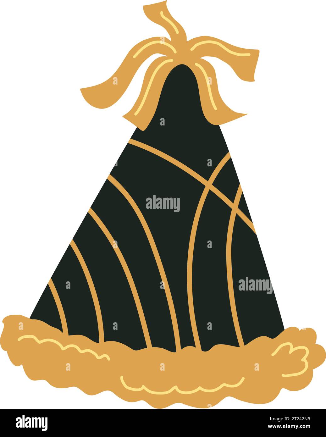 felice cappello da festa per l'anno nuovo Illustrazione Vettoriale