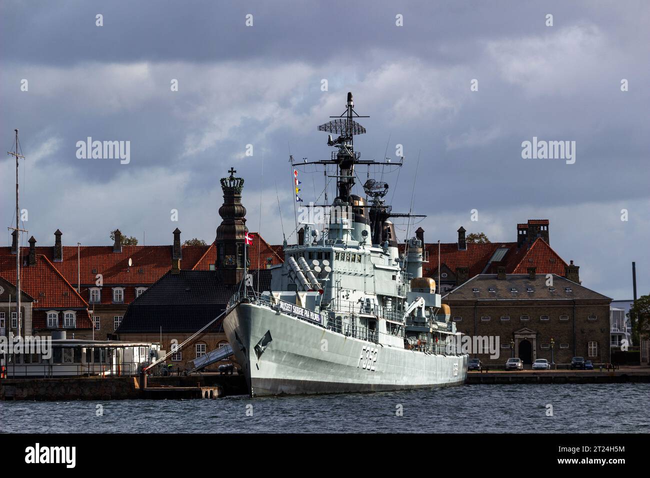 Nave da guerra Frigate classe Peder Skram a Copenaghen Foto Stock