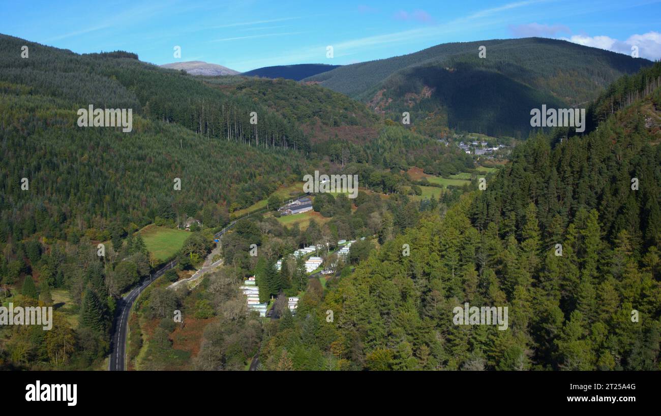 Rolling Hills of Mid-Wales, Regno Unito Foto Stock