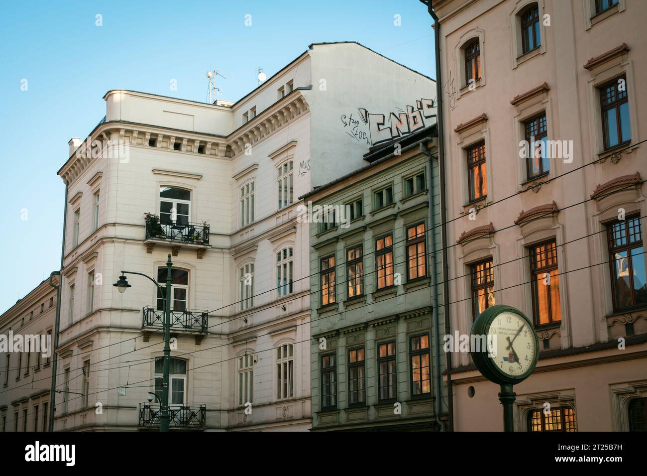 Plac Wszystkich Świętych, nella città vecchia di Kraków, Polonia Foto Stock