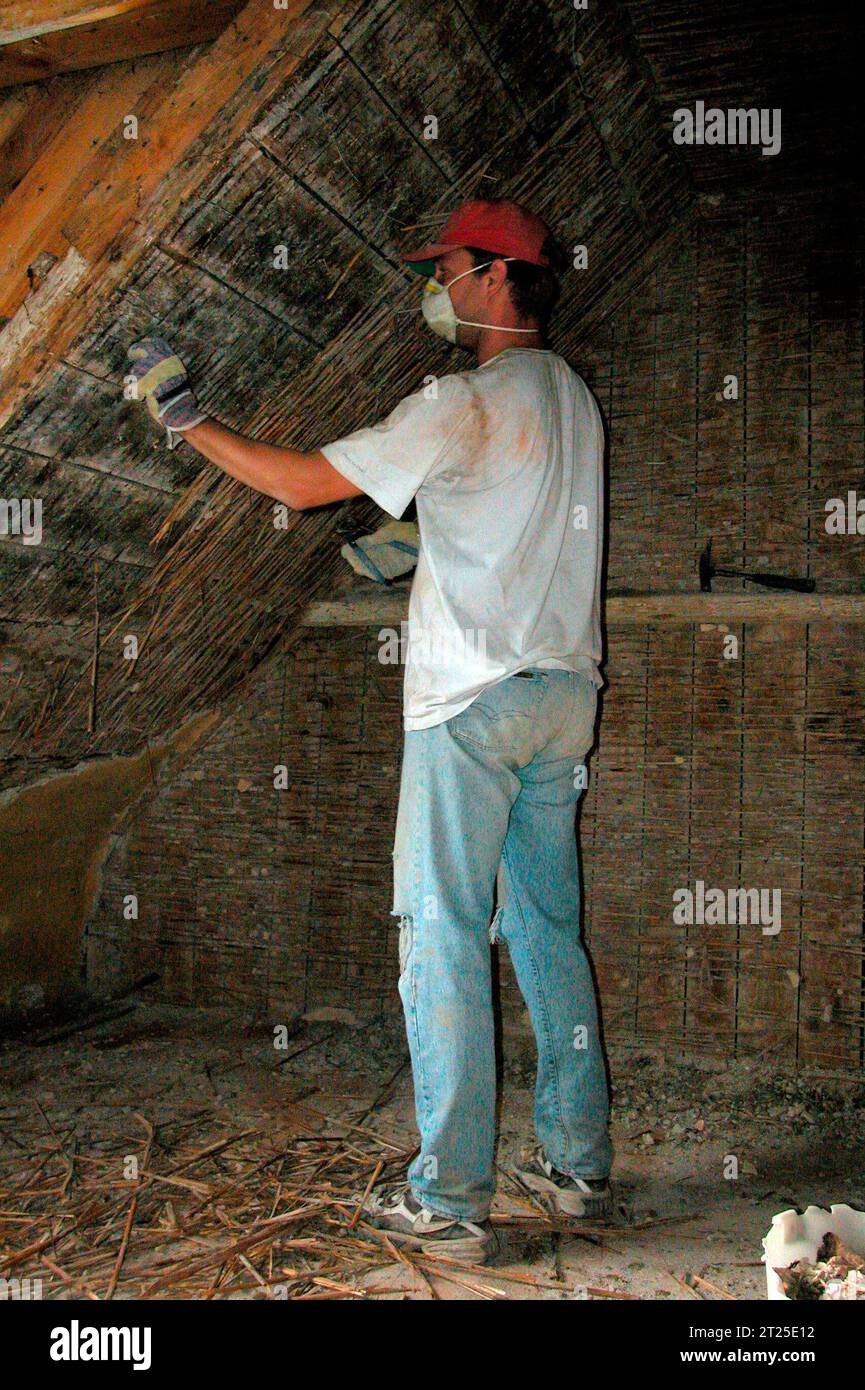 DATA RECORD NON DICHIARATA rivitalizzazione dell'interno di un edificio e della struttura, lavori di costruzione e conservazione rivitalizzazione dell'interno di un edificio credito: Imago/Alamy Live News Foto Stock