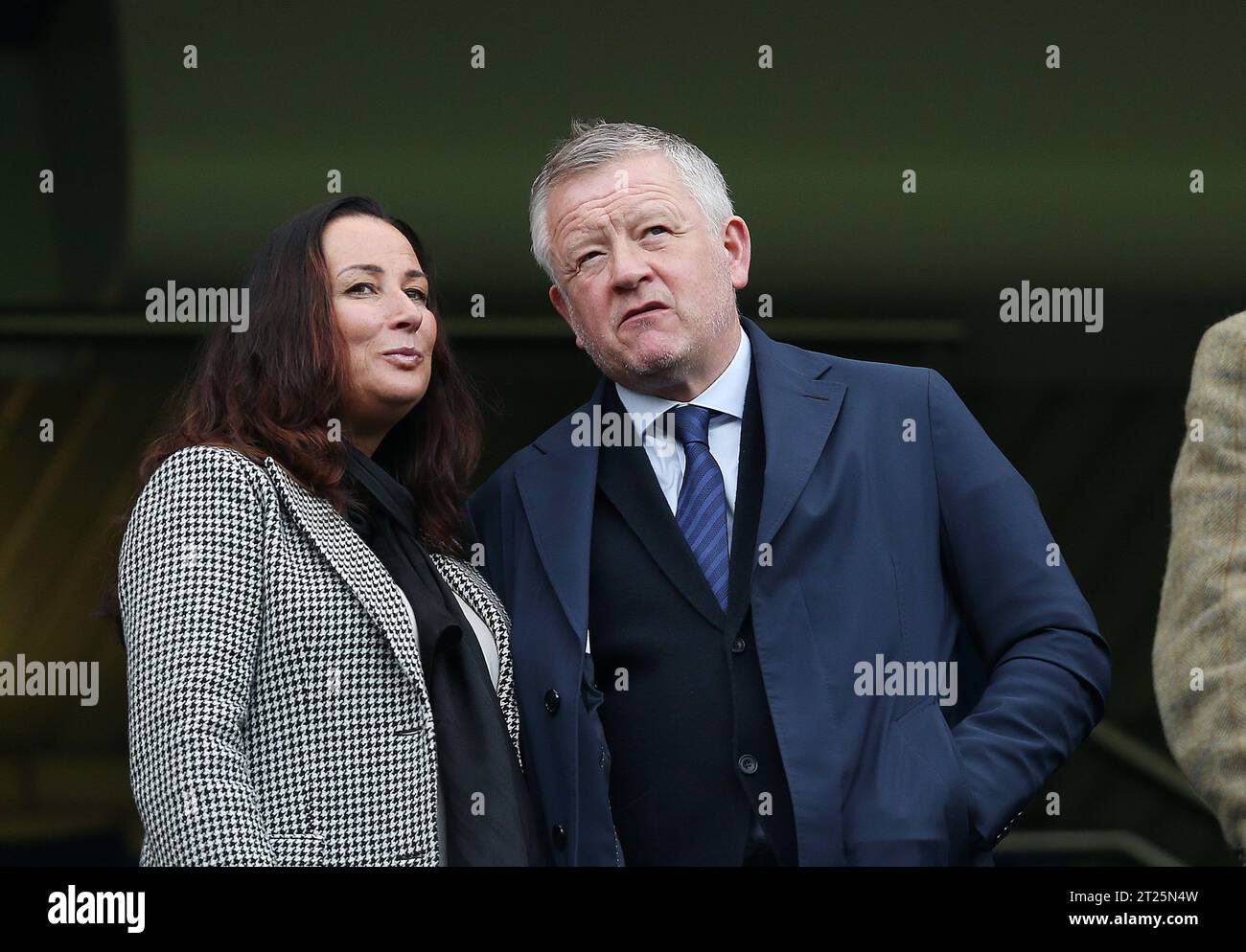 Chris Wilder, manager di Middlesbrough, assiste agli stand di Stamford Bridge. - Chelsea contro Newcastle United, Premier League, Stamford Bridge, Londra, Regno Unito - 13 marzo 2022 solo per uso editoriale - si applicano le restrizioni DataCo Foto Stock