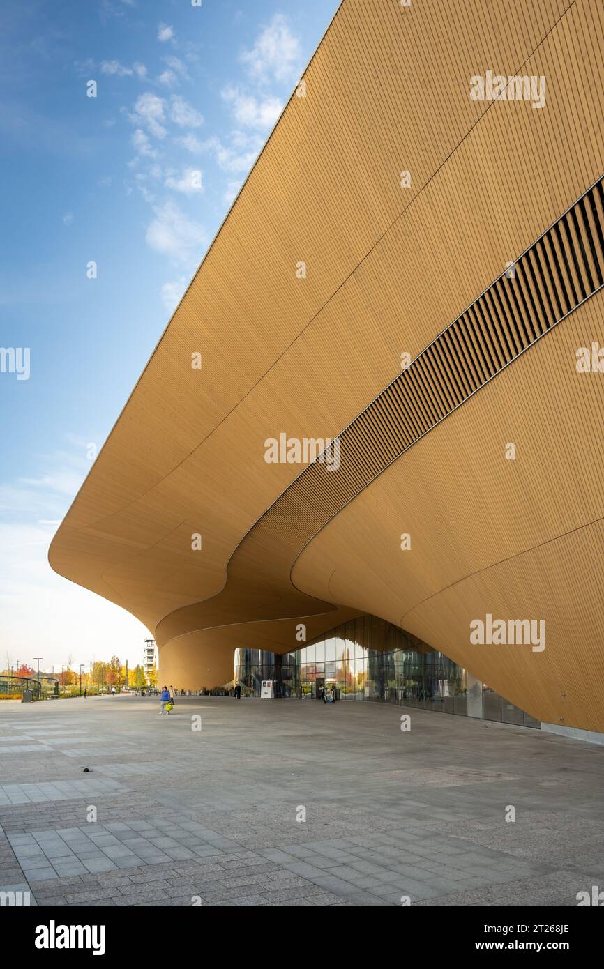 Biblioteca Centrale di Helsinki Oodi, Finlandia Foto Stock