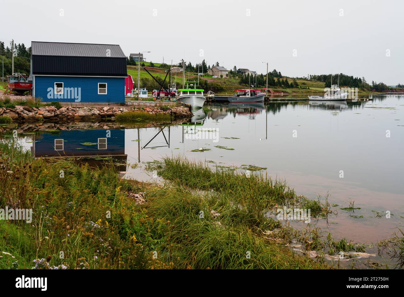 Barche da pesca _ French River, Prince Edward Island, CAN Foto Stock