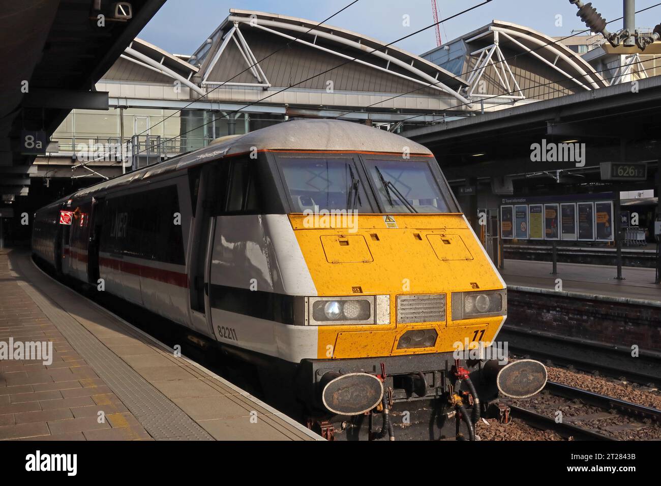 LNER 82211 presentazione stazione ferroviaria New Station St, Leeds, Yorkshire, Inghilterra, LS1 4DY Foto Stock