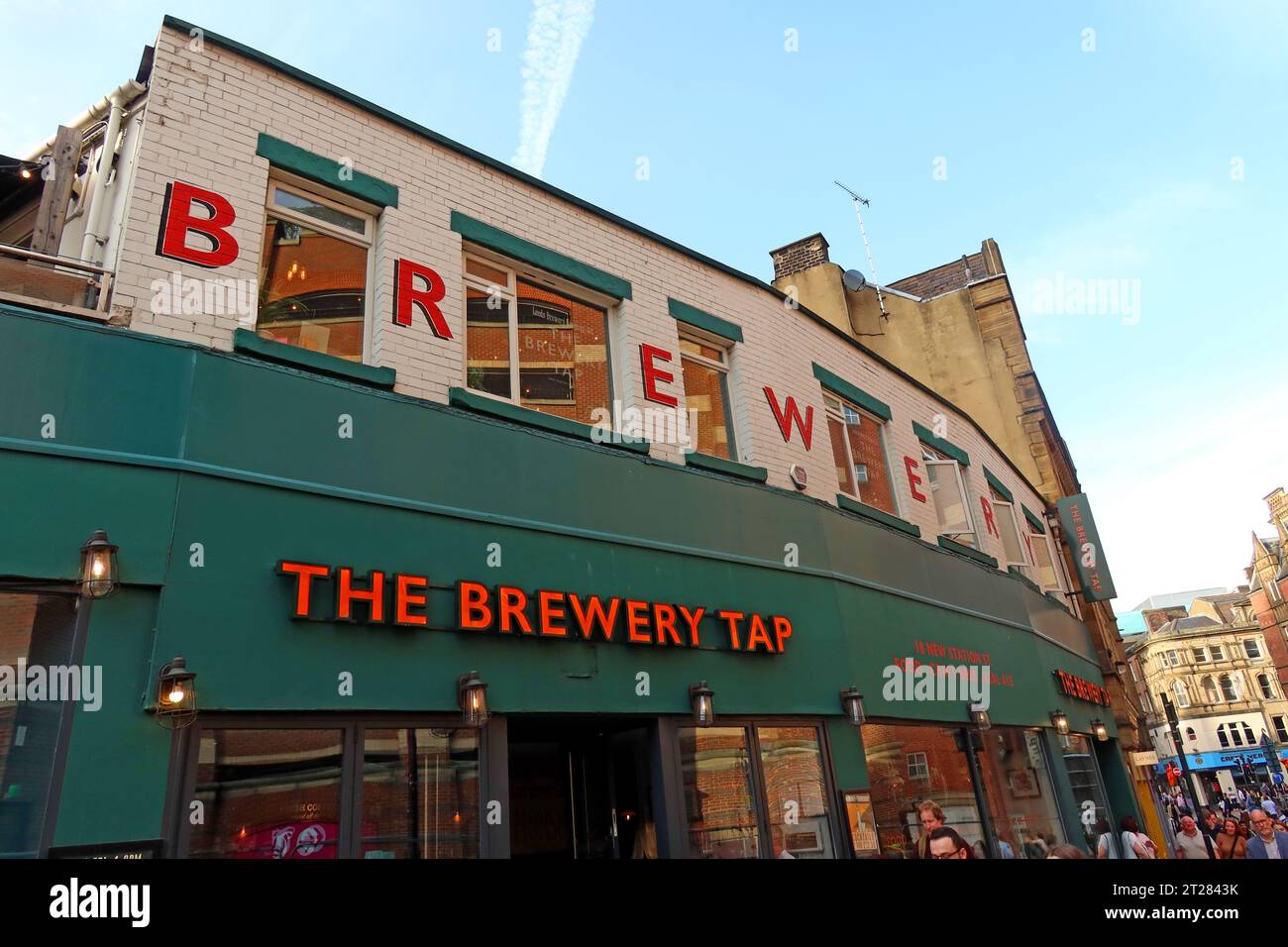 The Brewery Tap, Leeds, 18 New Station St, Leeds, Inghilterra, Regno Unito, LS1 5DL Foto Stock