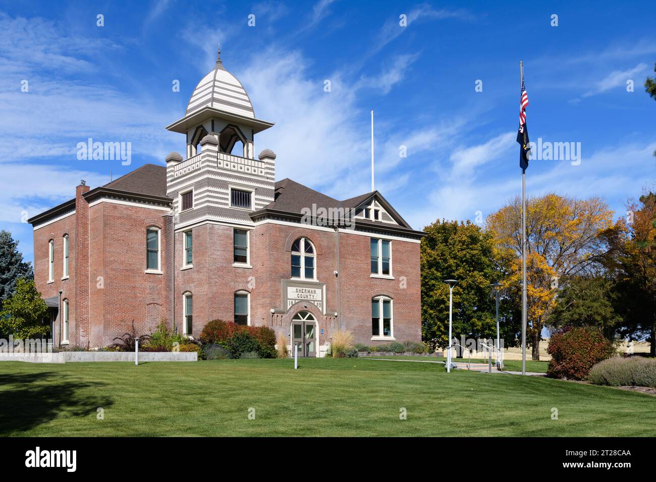 Moro, OREGON, USA - Otober 15, 2023; tribunale della contea di Sherman a Moro, Oregon, in autunno Foto Stock