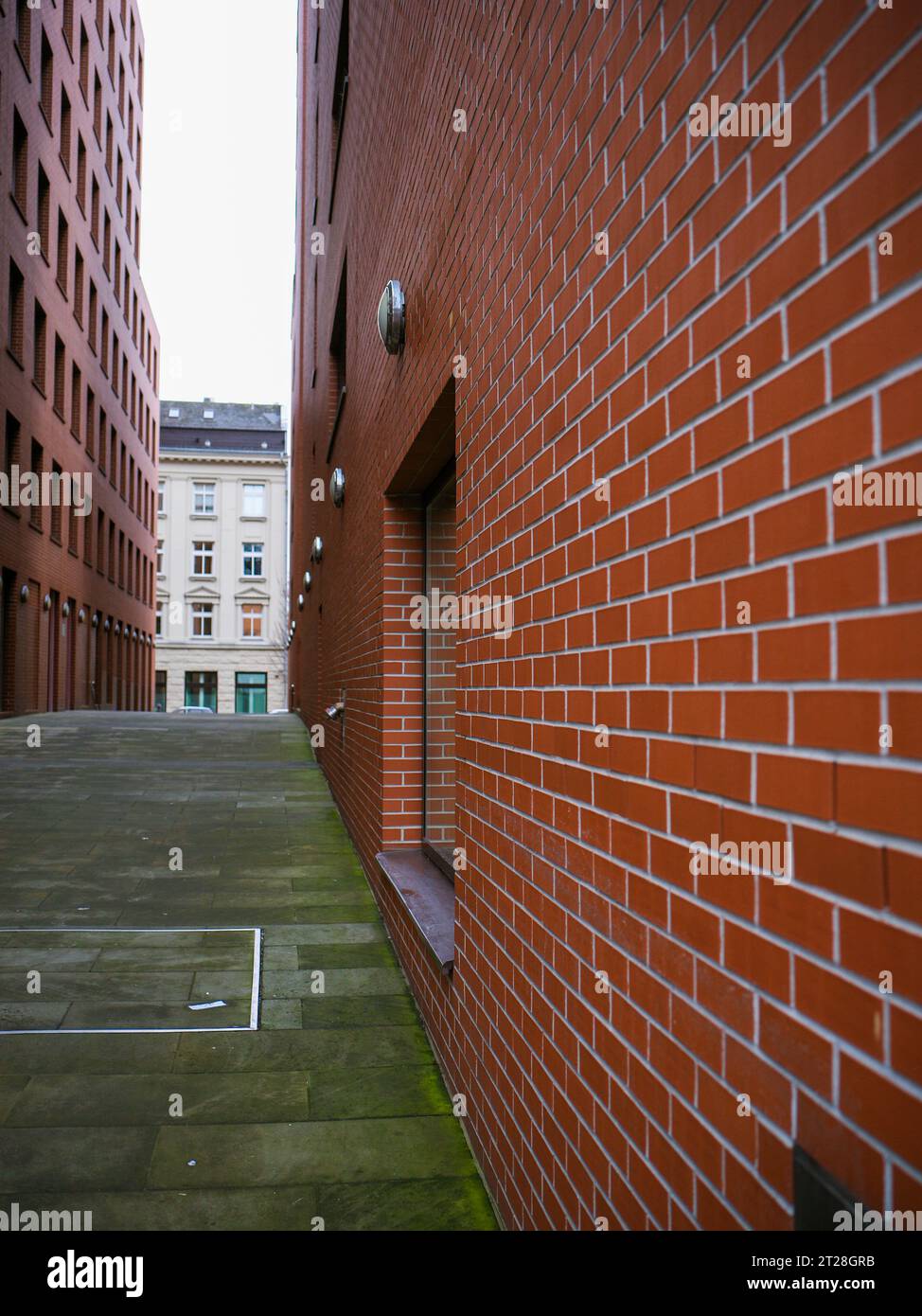 Vanishing Point Wall di un edificio Foto Stock