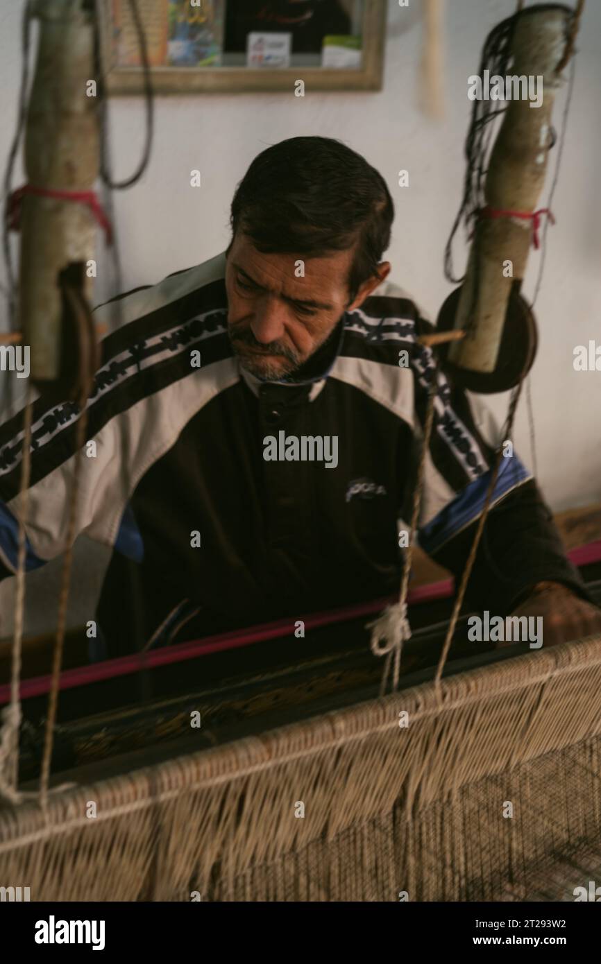 Sousse Medina Rug Weaver Foto Stock