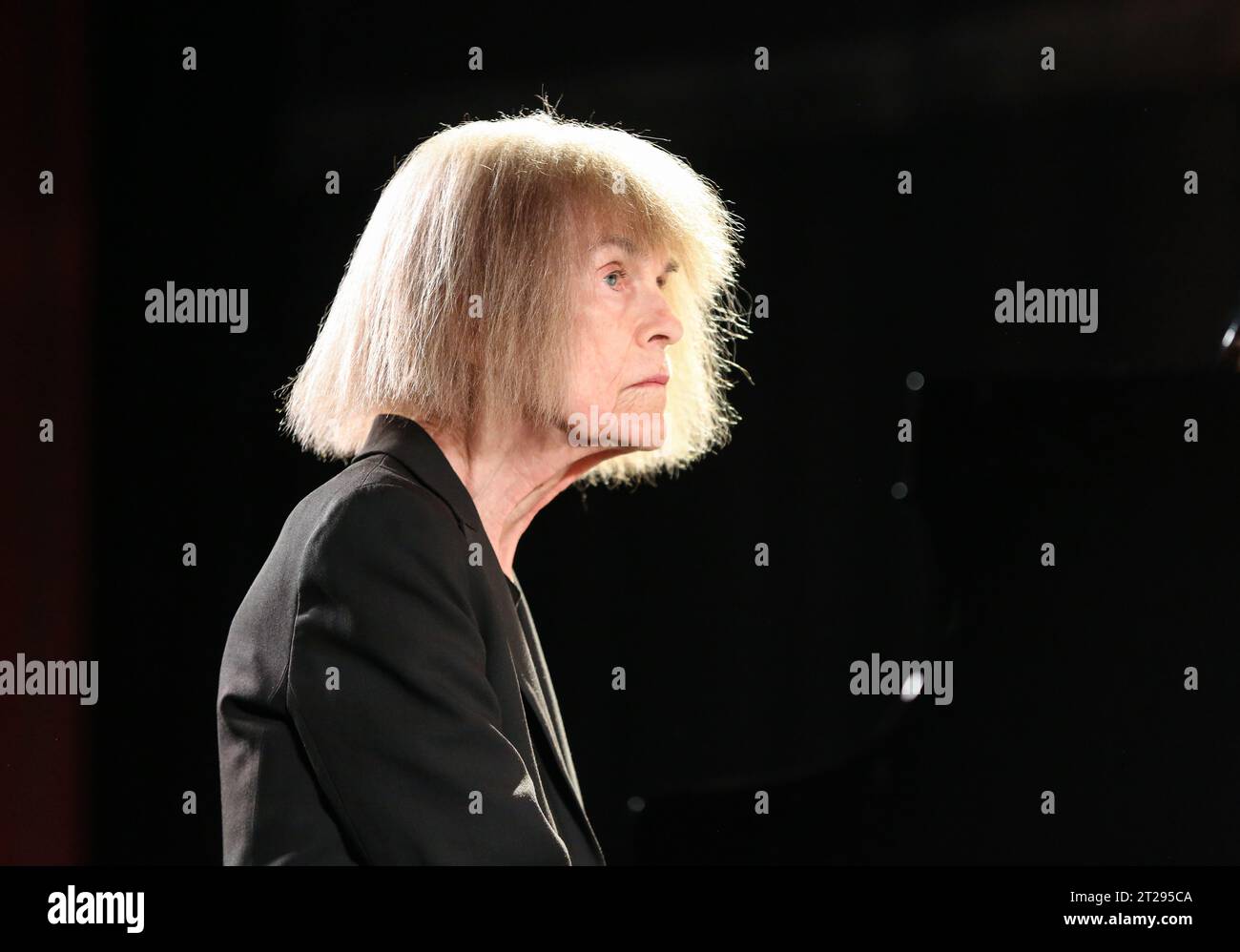 Cracovia, Polonia - 3 novembre 2015: Carla Bley Trios suona musica dal vivo al Cracow Jazz All Souls Day Festival di Cracovia. Polonia Foto Stock