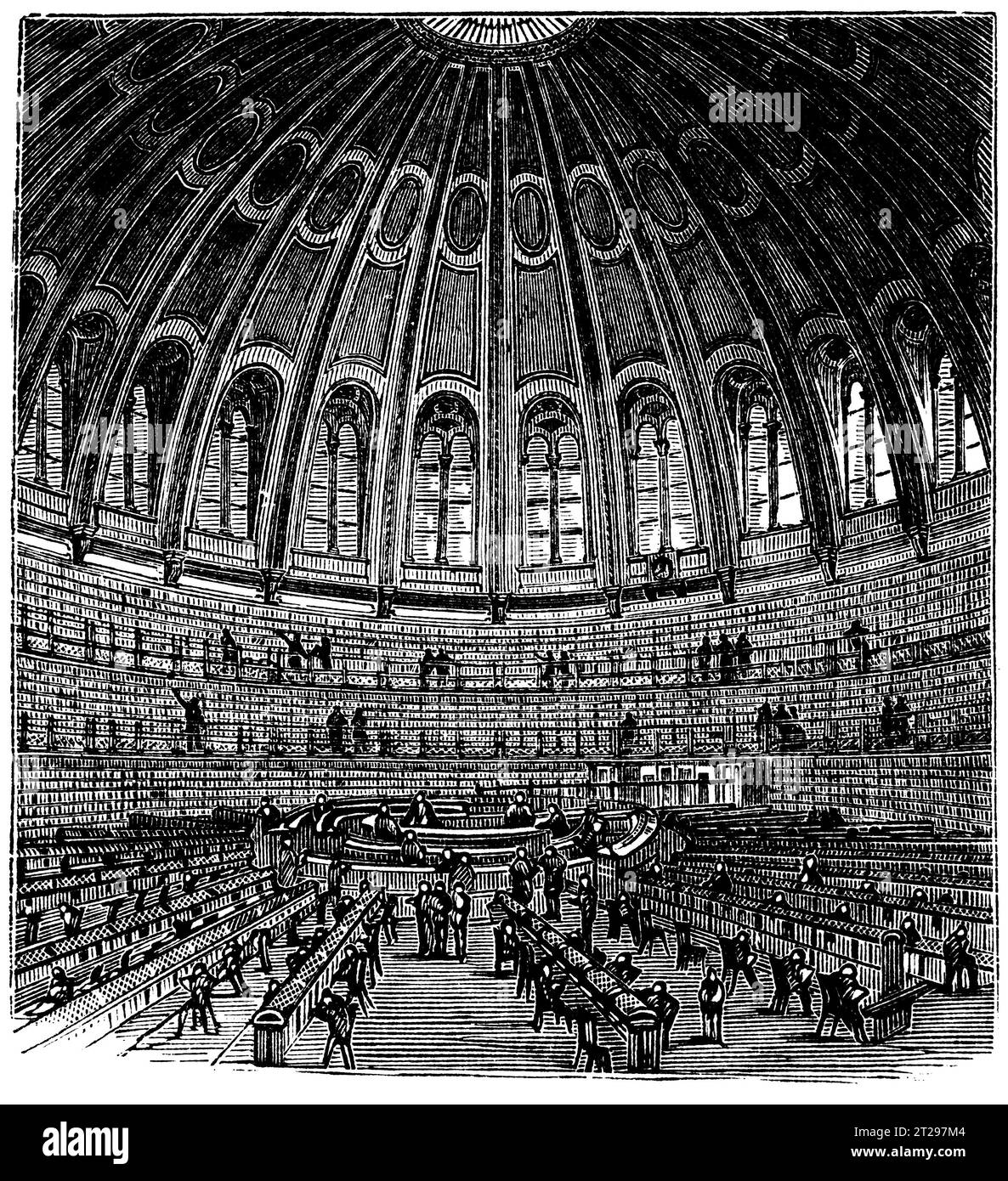 Illustrazione restaurata digitalmente da "The Condensed American Encyclopedia", pubblicata nel XIX secolo. Foto Stock