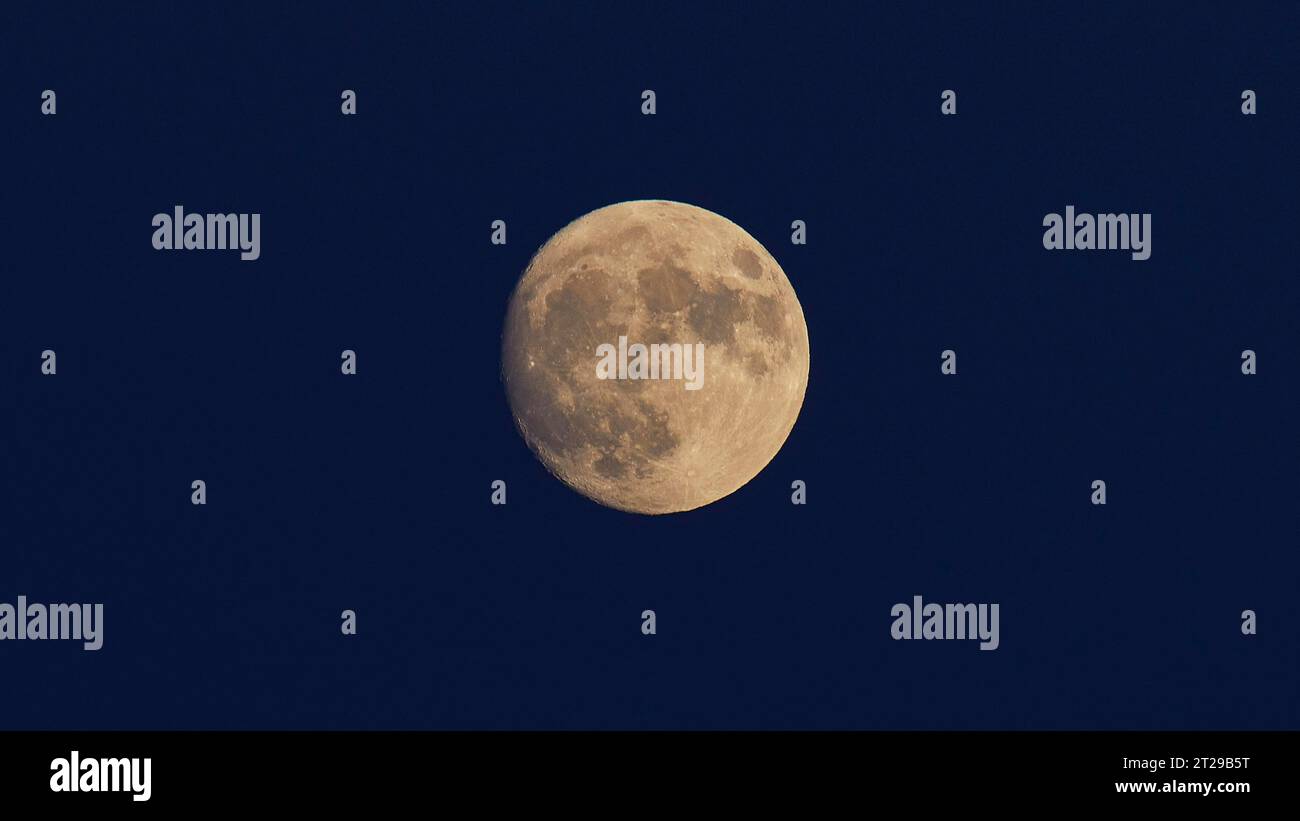 Luna piena sopra Ida, Close, Creta centrale, Creta, Grecia Foto Stock