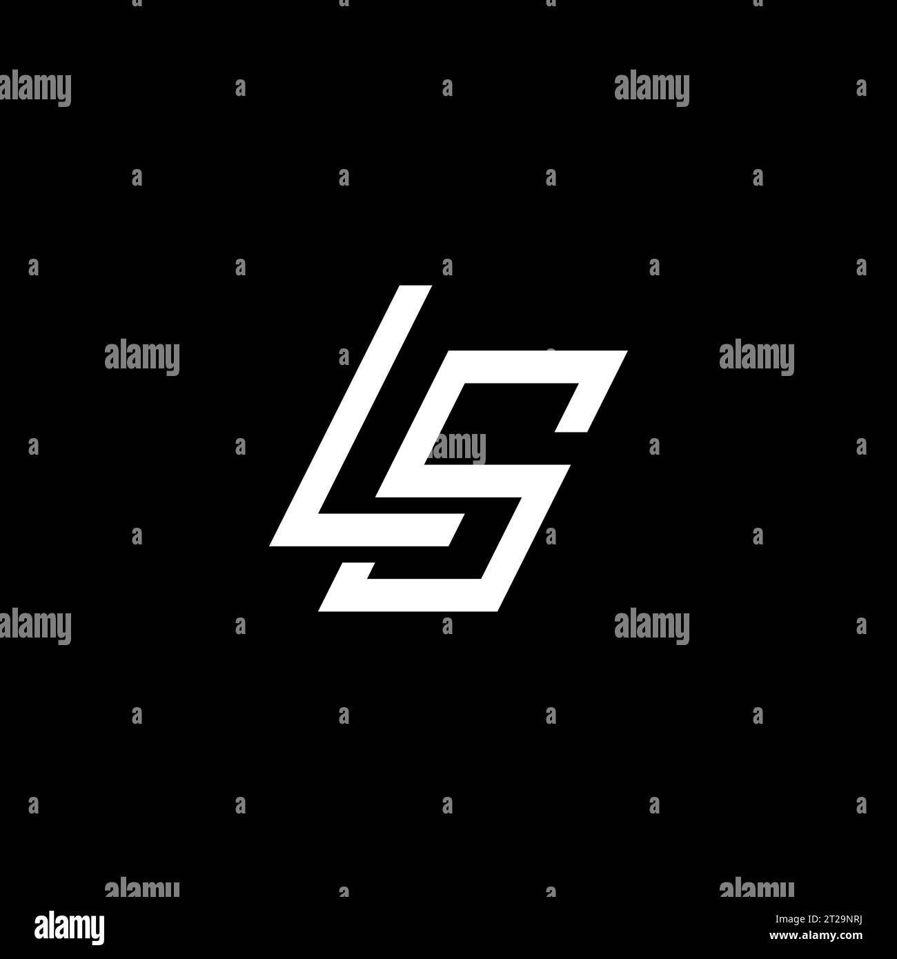 Logo LS, monogramma LS, logo LS iniziale, logo LS lettera, icona, vettore Illustrazione Vettoriale